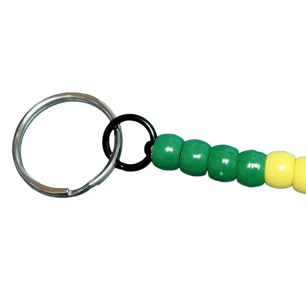 Football Keychain Green Yellow NFL NCAA Sports Fan‎ Mom Dad Parent Gift Handmade